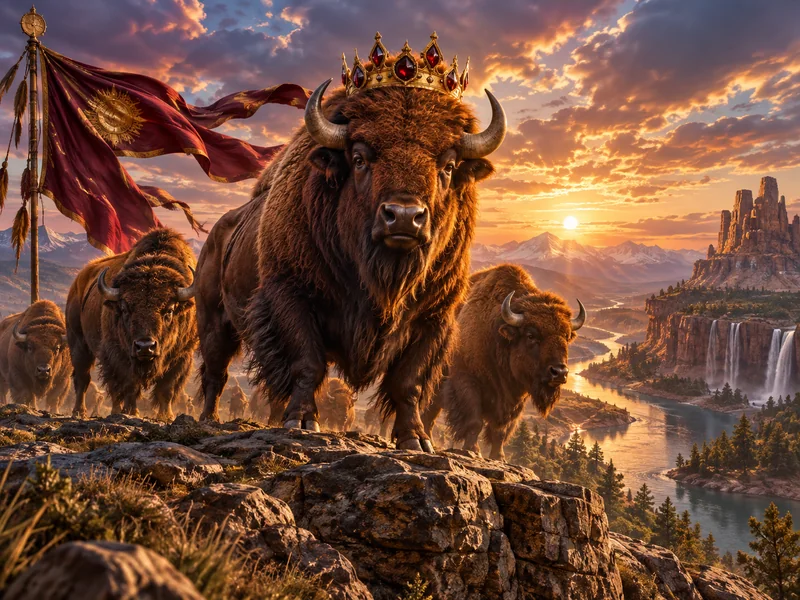 Buffalo King Megaways — သရုပ်ဖော်ပုံ